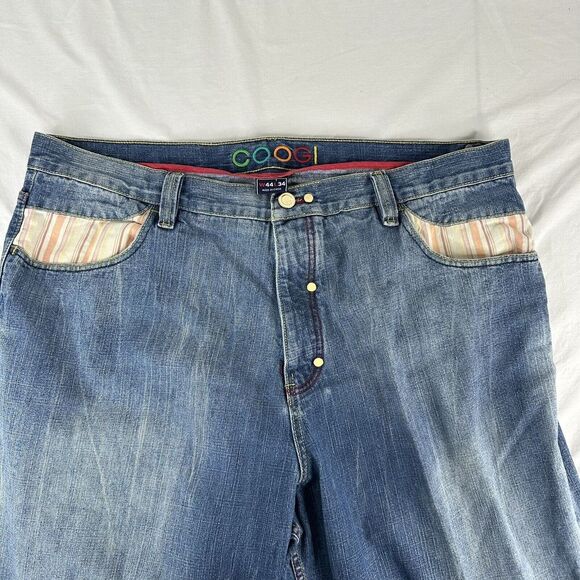 RARE VTG Coogi Jeans Australia Denim Embroidered Stitch Baggy Rap Hip Hop 44x34 - Picture 12 of 13